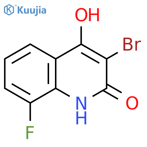 3-Bromo-8-fluoro-4-hydroxy-1H-quinolin-2-one structure