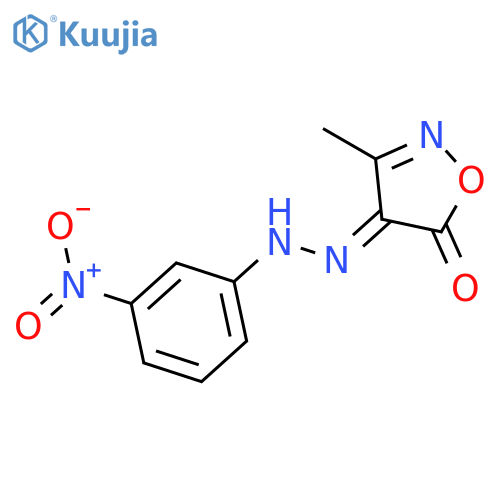 4,5-Isoxazoledione, 3-methyl-, 4-[(3-nitrophenyl)hydrazone], (Z)- structure