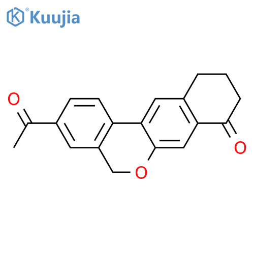 3-Acetyl-10,11-dihydro-5H-dibenzo[c,g]chromen-8(9H)-one structure