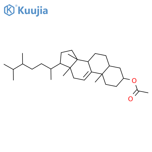 14alpha,24-Dimethyl-5alpha-cholest-9(11)-en-3alpha-yl acetate structure