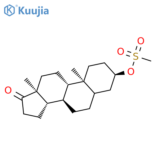 Androstan-17-one, 3-[(methylsulfonyl)oxy]-, (3a)- structure