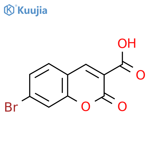 7-Bromo-2-oxo-2H-chromene-3-carboxylic acid structure