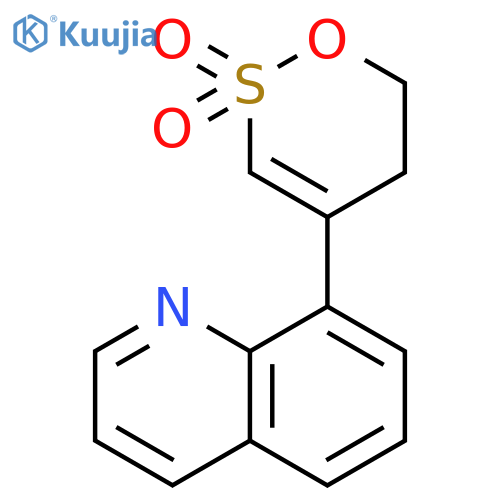 Quinoline, 8-(5,6-dihydro-2,2-dioxido-1,2-oxathiin-4-yl)- structure