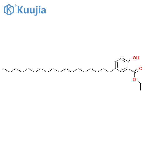 Ethyl 2-hydroxy-5-octadecylbenzoate structure