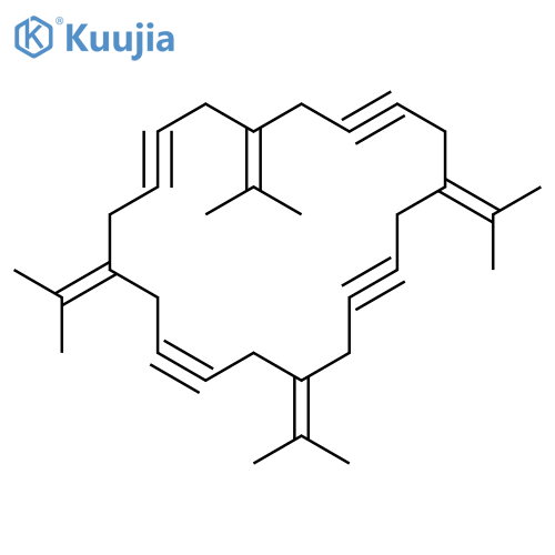 1,6,11,16-Cycloeicosatetrayne, 4,9,14,19-tetrakis(1-methylethylidene)- structure