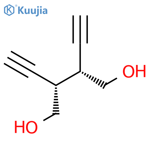 1,4-Butanediol, 2,3-diethynyl-, (R*,S*)- structure