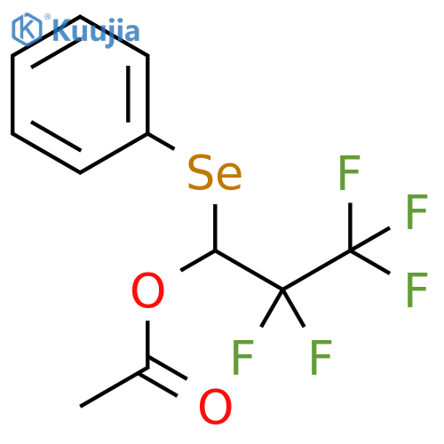 1-Propanol, 2,2,3,3,3-pentafluoro-1-(phenylseleno)-, 1-acetate structure