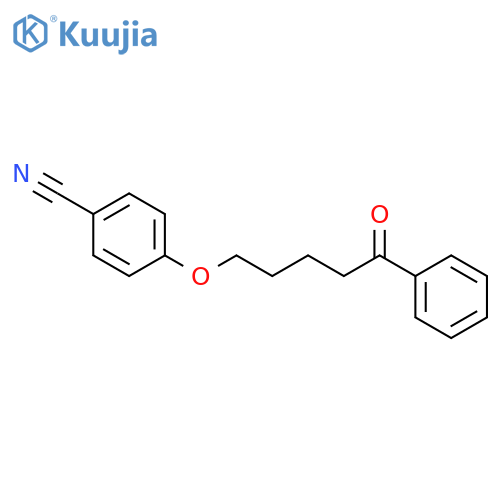 BENZONITRILE, 4-[(5-OXO-5-PHENYLPENTYL)OXY]- structure