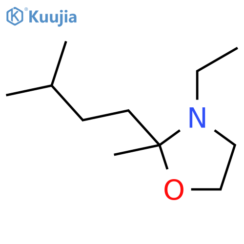 3-Ethyl-2-methyl-2-(3-methylbutyl)-oxazolidine structure