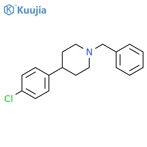 Piperidine, 4-(4-chlorophenyl)-1-(phenylmethyl)- structure