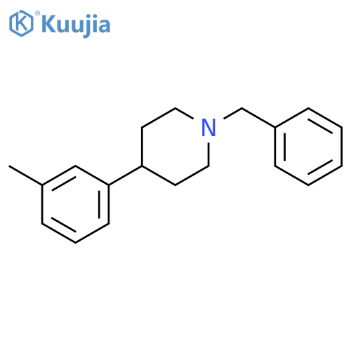Piperidine, 4-(3-methylphenyl)-1-(phenylmethyl)- structure
