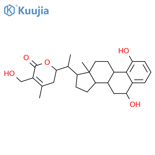 19-Norergosta-1,3,5(10),24-tetraen-26-oic acid, 1,6,22,27-tetrahydroxy-, δ-lactone, (6β,22R)- (9CI) structure