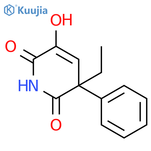 2,6(1H,3H)-Pyridinedione,3-ethyl-5-hydroxy-3-phenyl- structure