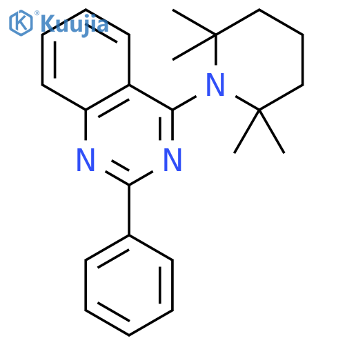 Quinazoline, 2-phenyl-4-(2,2,6,6-tetramethyl-1-piperidinyl)- structure