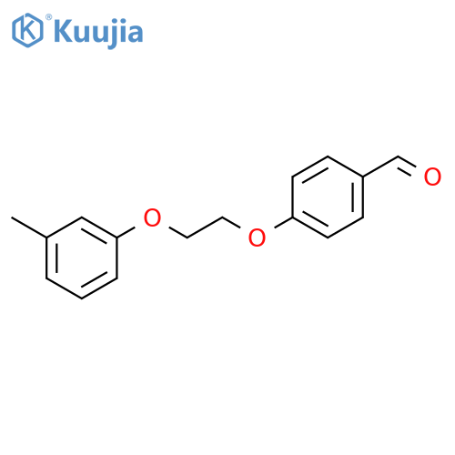 Benzaldehyde, 4-[2-(3-methylphenoxy)ethoxy]- structure