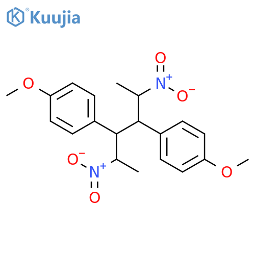 Benzene, 1,1'-[1,2-bis(1-nitroethyl)-1,2-ethanediyl]bis[4-methoxy- structure