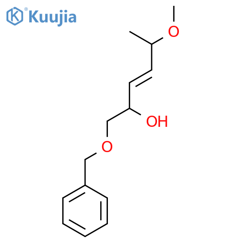 3-Hexen-2-ol, 5-methoxy-1-(phenylmethoxy)- structure