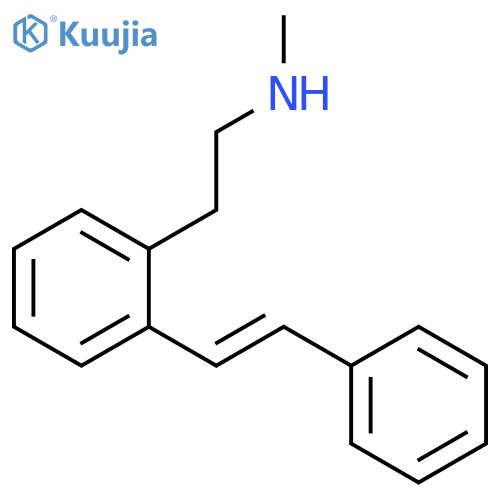 N-Methyl-2-[2-(2-phenylethenyl)phenyl]ethan-1-amine structure