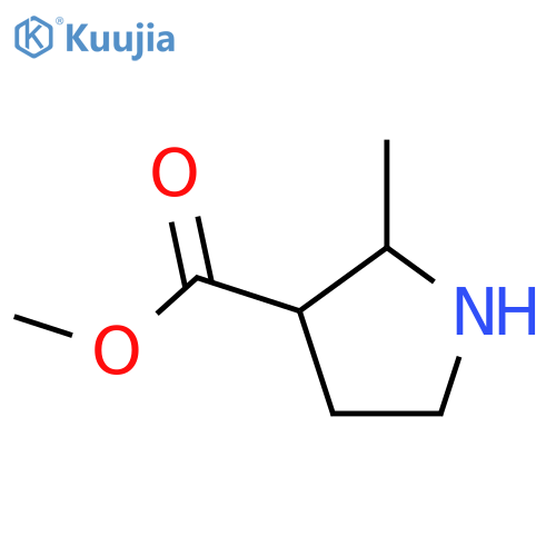 methyl (2S,3S)-2-methylpyrrolidine-3-carboxylate structure