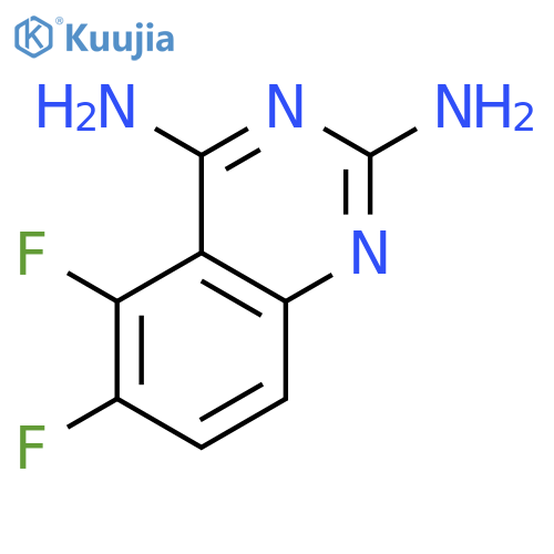 2,4-QUINAZOLINEDIAMINE, 5,6-DIFLUORO- structure