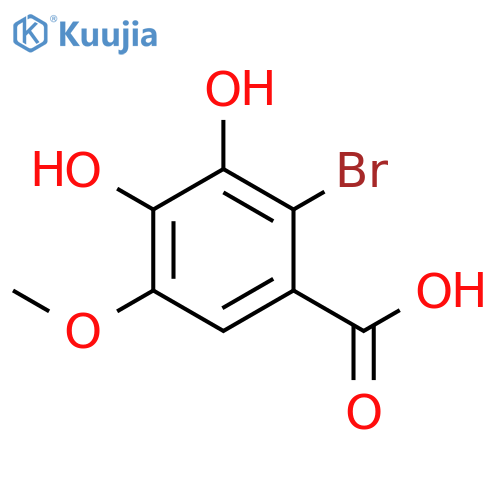 2-Bromo-3,4-dihydroxy-5-methoxybenzoic acid structure