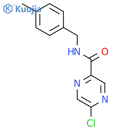 5-Chloro-N-(4-methylbenzyl)pyrazine-2-carboxamide structure