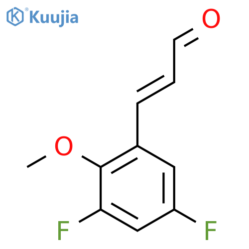 3-(3,5-difluoro-2-methoxyphenyl)prop-2-enal structure