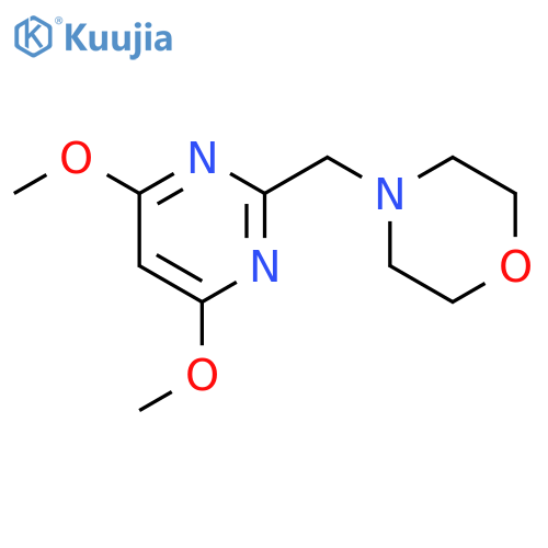 Morpholine, 4-[(4,6-dimethoxy-2-pyrimidinyl)methyl]- structure