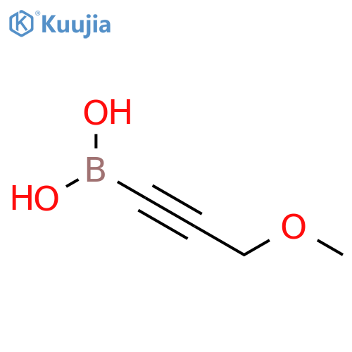 (3-methoxyprop-1-yn-1-yl)boronic acid structure