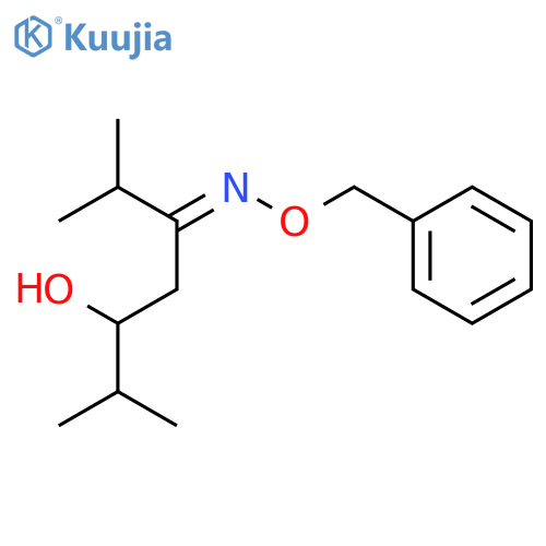 3-Heptanone, 5-hydroxy-2,6-dimethyl-, O-(phenylmethyl)oxime, (E)- structure