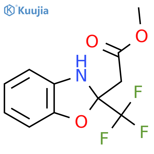 2-(Trifluoromethyl)-2,3-dihydrobenzoxazole 2-acetic acid methyl ester structure
