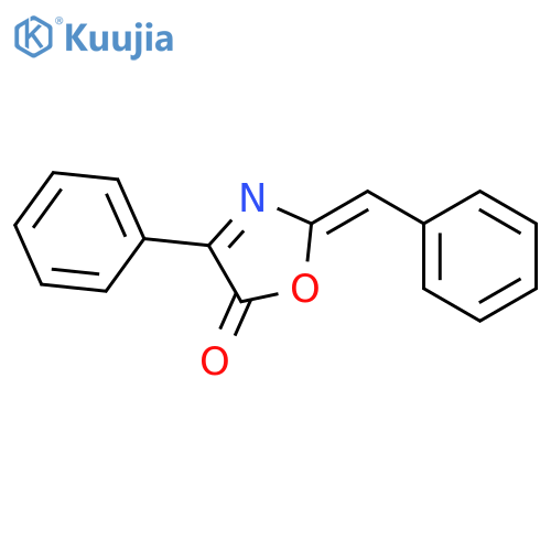 5(2H)-Oxazolone, 4-phenyl-2-(phenylmethylene)- structure