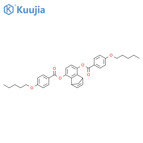 Benzoic acid, 4-(pentyloxy)-, 1,4-dihydro-1,4-methanonaphthalene-5,8-diyl ester (9CI) structure