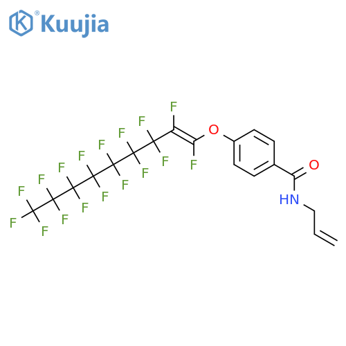 4-[(1,2,3,3,4,4,5,5,6,6,7,7,8,8,9,9,9-Heptadecafluoronon-1-en-1-yl)oxy]-N-(prop-2-en-1-yl)benzamide structure