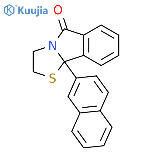 Thiazolo[2,3-a]isoindol-5(9bH)-one, 2,3-dihydro-9b-(2-naphthalenyl)- structure