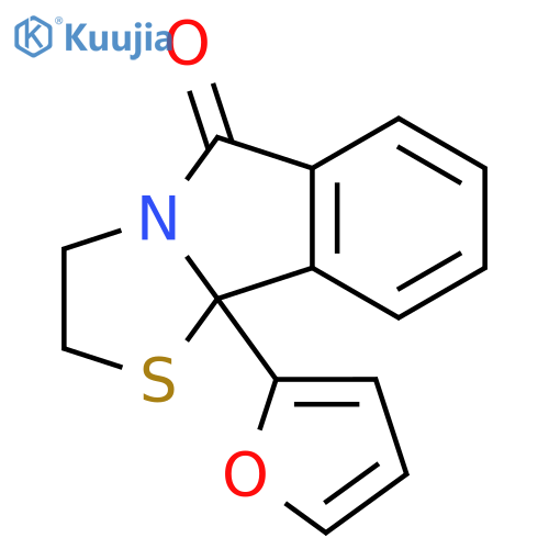 Thiazolo[2,3-a]isoindol-5(9bH)-one, 9b-(2-furanyl)-2,3-dihydro- structure