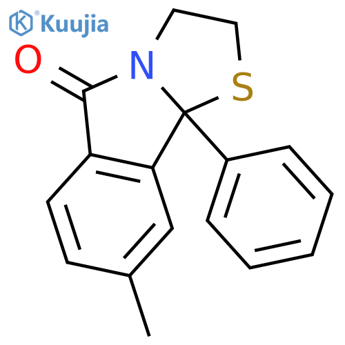 Thiazolo[2,3-a]isoindol-5(9bH)-one, 2,3-dihydro-8-methyl-9b-phenyl- structure