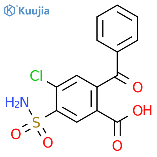 Benzoic acid, 5-(aminosulfonyl)-2-benzoyl-4-chloro- structure