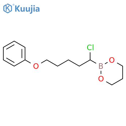 1,3,2-Dioxaborinane, 2-(1-chloro-5-phenoxypentyl)- structure