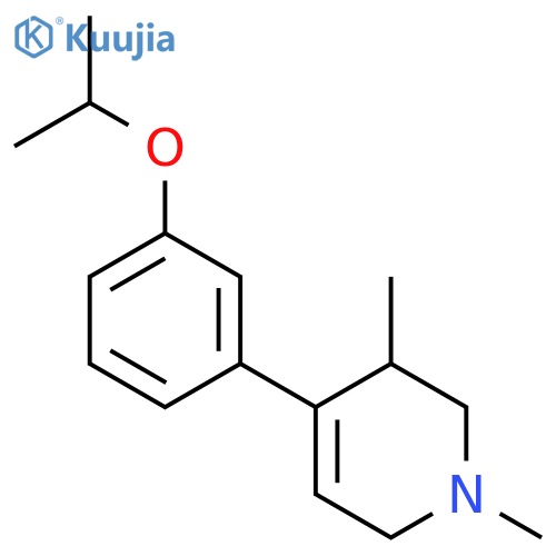 Pyridine,1,2,3,6-tetrahydro-1,3-dimethyl-4-[3-(1-methylethoxy)phenyl]-, (3R)- structure