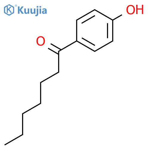 1-(4-Hydroxyphenyl)heptan-1-one structure