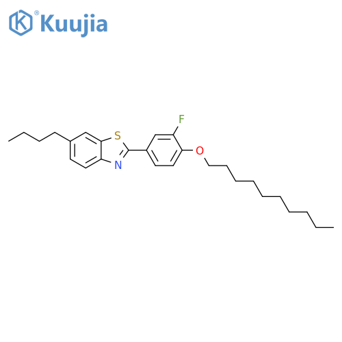 Benzothiazole, 6-butyl-2-[4-(decyloxy)-3-fluorophenyl]- structure