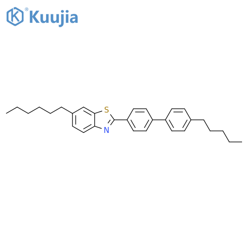 Benzothiazole, 6-hexyl-2-(4'-pentyl[1,1'-biphenyl]-4-yl)- structure