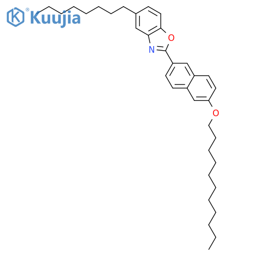 Benzoxazole, 5-octyl-2-[6-(undecyloxy)-2-naphthalenyl]- structure