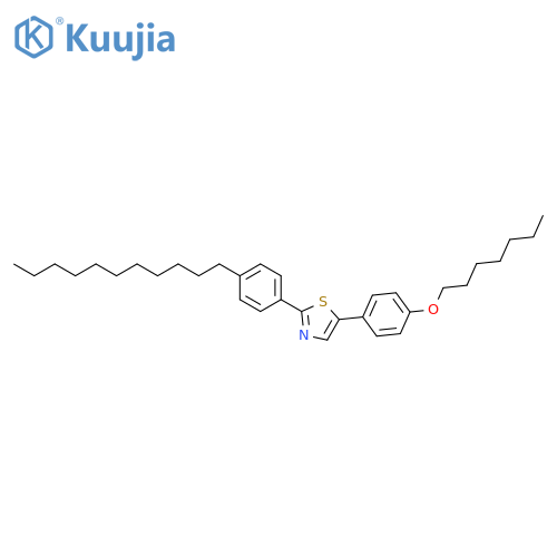 5-[4-(Heptyloxy)phenyl]-2-(4-undecylphenyl)-1,3-thiazole structure