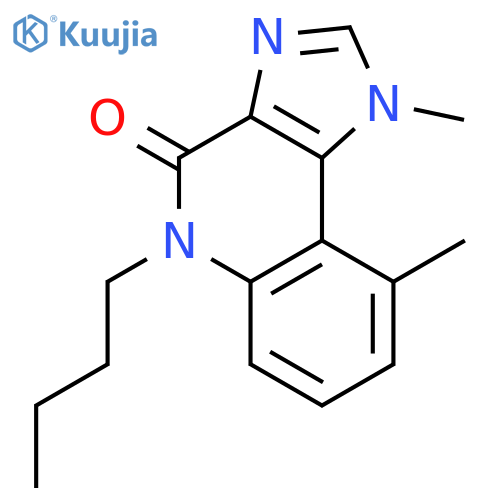 4H-Imidazo[4,5-c]quinolin-4-one, 5-butyl-1,5-dihydro-1,9-dimethyl- structure
