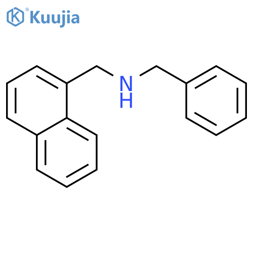N-(naphthalen-1-ylmethyl)-1-phenylmethanamine structure