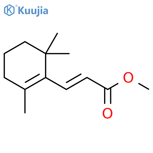 2-Propenoic acid, 3-(2,6,6-trimethyl-1-cyclohexen-1-yl)-, methyl ester, (2E)- structure
