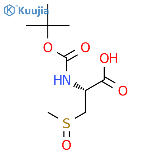 L-Alanine, N-[(1,1-dimethylethoxy)carbonyl]-3-(methylsulfinyl)- structure
