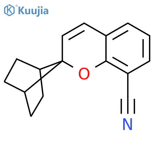 Spiro[2H-1-benzopyran-2,7'-bicyclo[2.2.1]heptane]-8-carbonitrile structure
